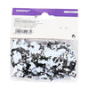 Amscan sombreros y lazos de confeti metalizado blanco y negro 14 g | 48 piezas