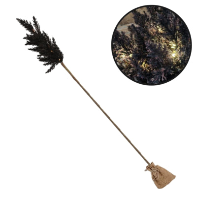Countryfield ramo artificiale astilbe led a batteria nero 90 cm | 12 pezzi