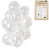 Palloncini folat origami figura 10 anni 30 cm set da 12 | 24 pezzi