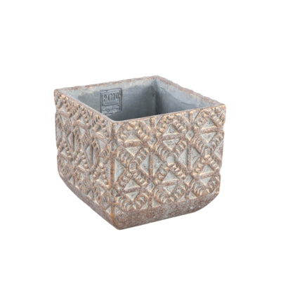 Vaso da fiori Ptmd Jenah marrone s 16 cm | 8 pezzi