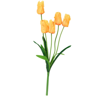 Fiore artificiale tulipano giallo 58 cm | 24 pezzi