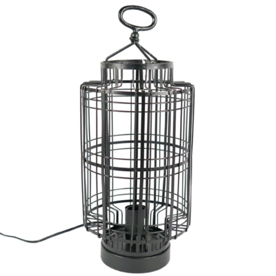 Lampada da tavolo Kyle spina europea nera 48 cm | 3 pezzi