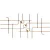 Bepurehome wanddecoratie messingkleurig 139,5 cm | 4 stuks