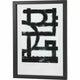 Marco de fotos de madera blake negro 44 x 64 cm | 4 piezas