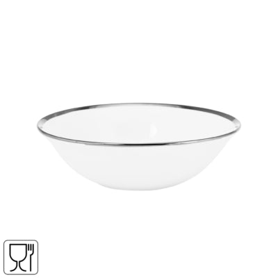 Ciotola Vtwonen bianco argento 15 cm | 12 pezzi