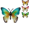 (r) appendiabiti da parete farfalla susanne metallo 38 cm 4 assortiti | 24 pezzi