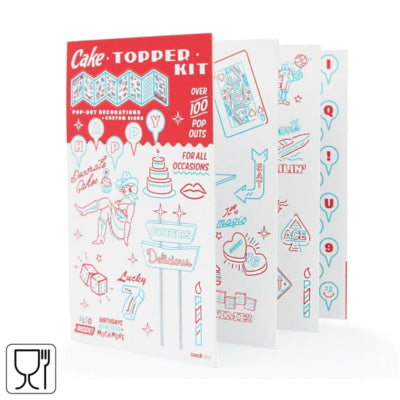 Set decorazione torta Suckuk 100 pezzi 20 cm | 24 pezzi