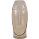 Vaso con viso in vetro marrone 40 cm | 6 pezzi