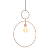 Dorina light en living hanglamp oud roze 70 cm | 6 stuks