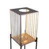 Ptmd windlicht op standaard axin l goudkleurig 120 cm | 2 stuks