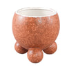 Ptmd bloempot malinda m oranje 15 cm | 6 stuks