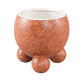 Ptmd bloempot malinda m oranje 15 cm | 6 stuks