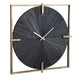 Orologio da parete ptmd oxxo color oro nero 53 cm | 2 pezzi