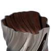 Ptmd theelichthouder paisley bruin zilverkleurig 10 cm | 6 stuks