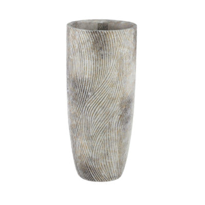 Vaso da fiori Ptmd linc s grigio 30 cm | 6 pezzi