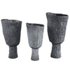 Ptmd bloempot nirah l antraciet 44 cm | 2 stuks