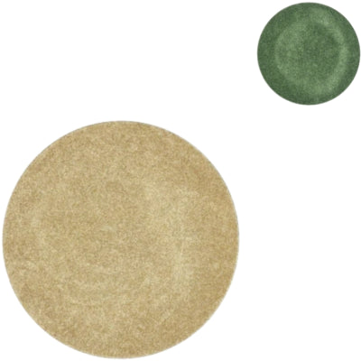 Plato decorativo melamina brillo verde dorado 22 cm 2 surtidos | 18 piezas