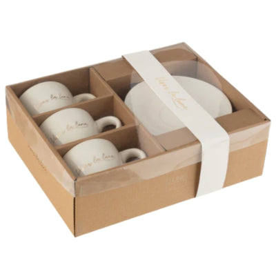 Tazzina espresso J-line con piattino 15 cm set da 6 | 4 pezzi