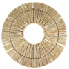 Wanddecoratie boho riet naturel 58 cm | 10 stuks