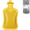 Relaxdays bolsa de agua caliente amarilla 2 l | 6 piezas