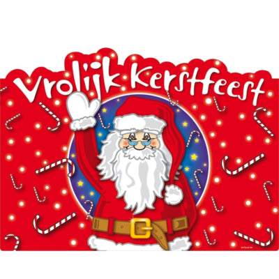 Targa per porta pieghevole Merry Christmas 48 cm | 48 pezzi