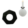 Anillo para vela Stjernsund loua negro brillo 5,5 cm | 48 piezas