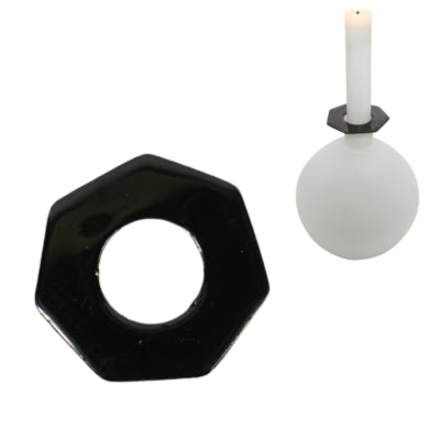 Anillo para vela Stjernsund loua negro brillo 5,5 cm | 48 piezas