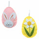 Hanger paasei vilt 11,5 cm 2 assorti | 72 stuks