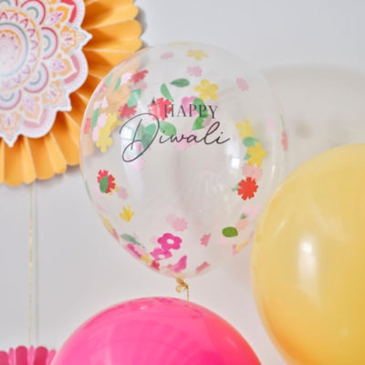 Ginger ray ballonnen happy diwali 5 stuks | 20 stuks