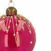 Ngk kerstbal sparkle berry glas roze 8 cm | 24 stuks