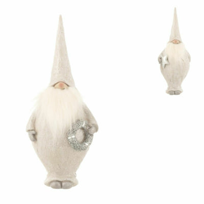 Statua J-line Gnomo Babbo Natale 25 cm 2 assortiti | 8 pezzi