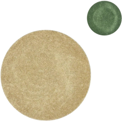 Plato decorativo melamina brillo verde dorado 33 cm 2 surtidos | 12 piezas