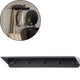Perchero madera kenan metal negro 80 cm | 4 piezas