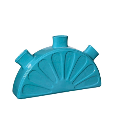 Jarrón azul limón 19 cm | 18 piezas