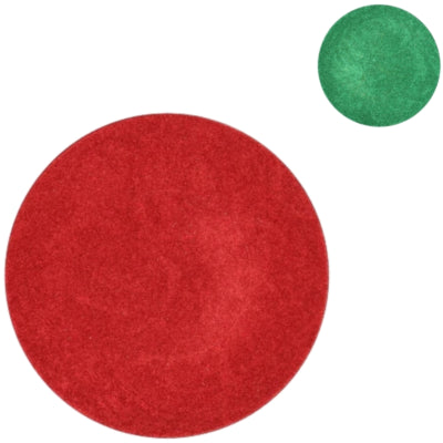 Tablero decorativo de madera curvada Daan melamina brillo verde rojo 33 cm 2 surtidos | 12 piezas