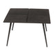 Tavolino in metallo liquido nero 70 cm | 2 pezzi