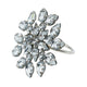 Portatovagliolo Ptmd steinar color argento 7 cm | 24 pezzi