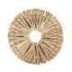 Decorazione murale boho in vimini naturale 22 cm | 12 pezzi