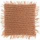 Cojín living único tufo camel 45 x45 cm | 6 piezas