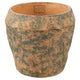 Ptmd bloempot lourdes geel groen 19 cm | 8 stuks