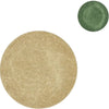 Plato decorativo melamina brillo verde dorado 28 cm 2 surtidos | 18 piezas