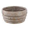 Ptmd bloempot shesheena schaal grijs l 25 cm | 8 stuks