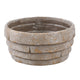 Ptmd bloempot shesheena schaal grijs l 25 cm | 8 stuks