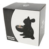Theelichthouder muis zwart 12,5 cm | 6 stuks
