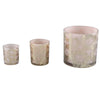 Ptmd theelichthouder bodey goudkleurig beige m 10 cm | 12 stuks
