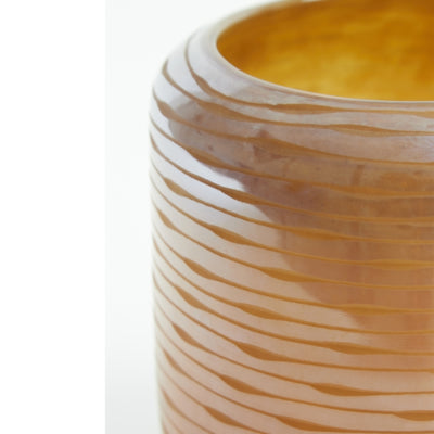 Light living light en living vaas bowie glas bruin 14 cm | 4 stuks
