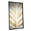 Wandpaneel loro palmblad spiegel goudkleurig 100 cm | 2 stuks