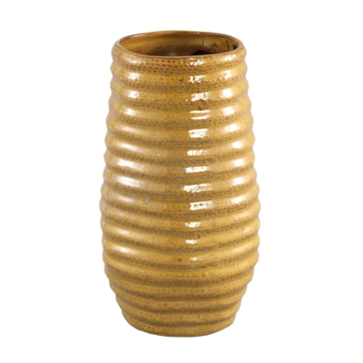 Vaso Ptmd Riddy Giallo 27 cm | 4 pezzi