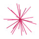 Housevitamin ornament firework metaal neon roze 15 cm | 24 stuks