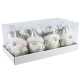 J-line kersthanger kerstman led op batterij 17 cm | 16 stuks - afbeelding 2